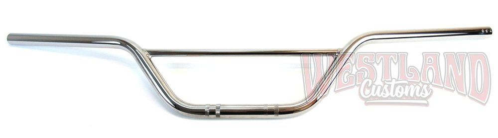 7//8 Pouce 22mm Guidon Universel Scrambler 15cm Noir
